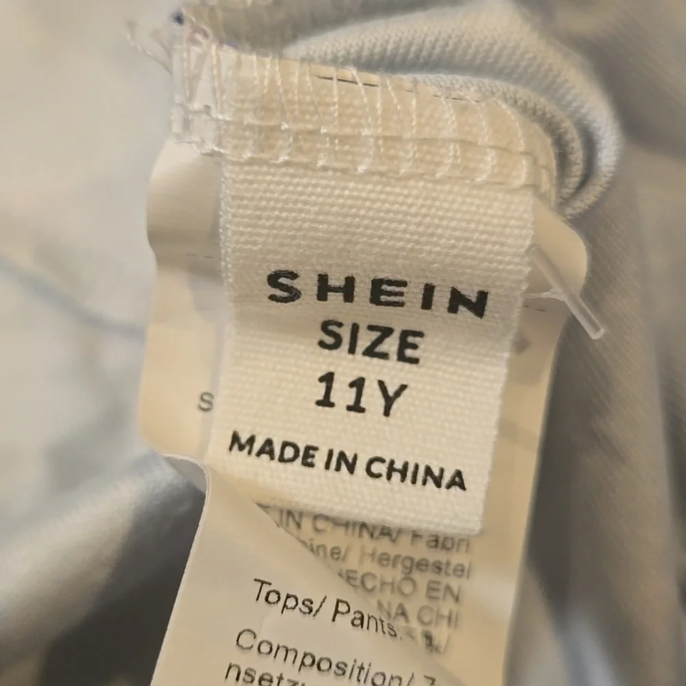 SHEIN Kids' Pajama Set with Moon and Heart Prints - Picture 4 of 5